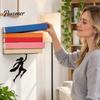 Unique Floating Book Holder Hero Bookshelf, Wall Mounted Storage Shelf, Creative Invisible Metal Shelf for Hanging Rack Small Apartments Study