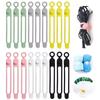 Silicone Cable Ties,Reusable Cable Straps,Cord Ties,Cable Cord Wire Organizer for Kitchen,Office, School,Travel
