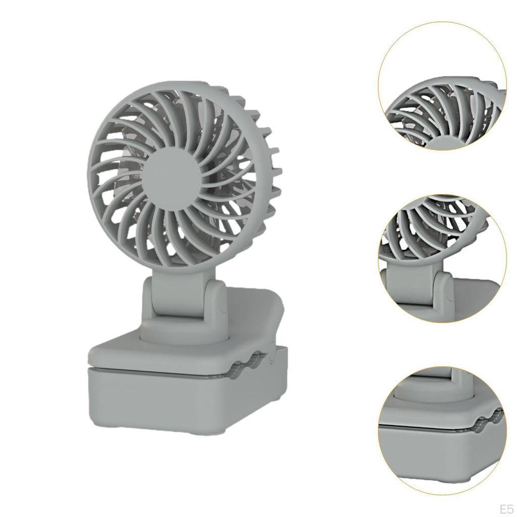 Clip On Fan Convenient 3 Speeds Adjustment Mini Personal Desk Cooling for Indoor Outdoor Dorm