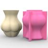 Minimalist Designs Mold Butt Shape Silicone Molds Body Shapes Flower Vase Epoxy Mould Sculpture Vase for  Enthusiasts
