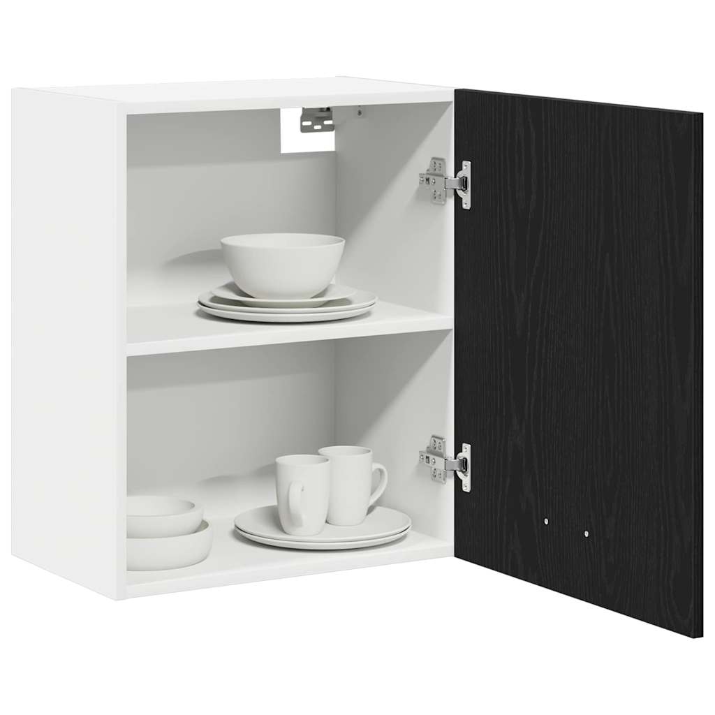 Lyon Wall Mounted Cabinet Set (2 pcs) Black Oak Effect 50 x 31 x 60 cm