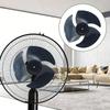 D hole Mount Fan Blade for Turbo Floor Fan PVC 3-Blade Air Circulation Replacement Compatible with Common Models