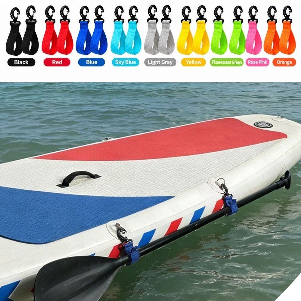 2Pcs Adjustable Paddle Buckle Mother-and-Child Posters Kayak Strap Paddle Clip Kayak