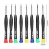 8 шт./компл. набор магнитных отверток, инструменты для обслуживания часов, прецизионные отвертки, инструмент для ремонта телефона