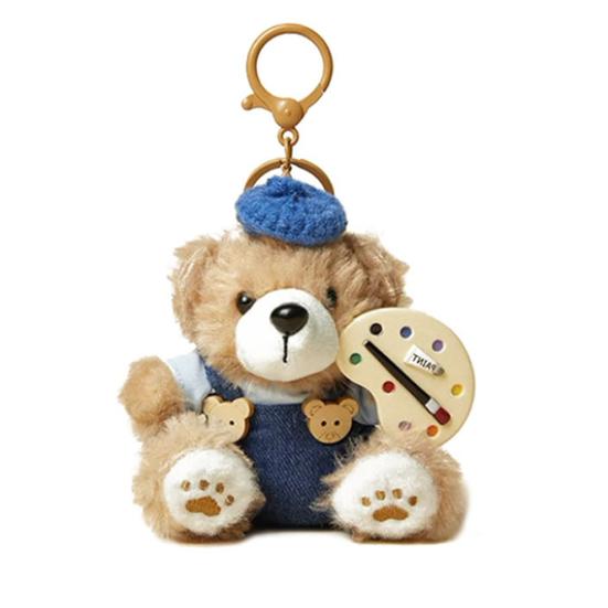 Милый плюшевый брелок-мишка для женщин, мягкая игрушка, подвеска для сумки, для сумок, рюкзаков, кошельков, багажных бирок, аксессуар