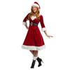 Women's Adult Dress Clothing Santa Claus Christmas Dress Plush Flower Dress Winter Dress