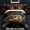 West Ham United Football Design Bed Bedding Set 1 Duvet Cover + 2 Pillowcases Soft Breathable Household Bed Linens