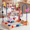 Montessori Baby Toys Wooden Dinosaur Roller Coaster Bead Maze Toddler Early Learning Educational Puzzle Math Toys for Children