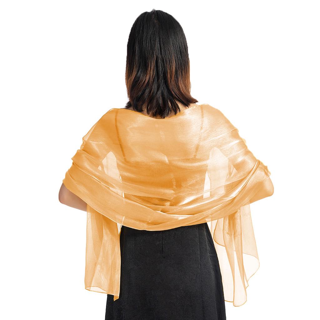 Женское вечернее платье, свадебная шаль, однотонная вечерняя шаль, шарф, женская накидка