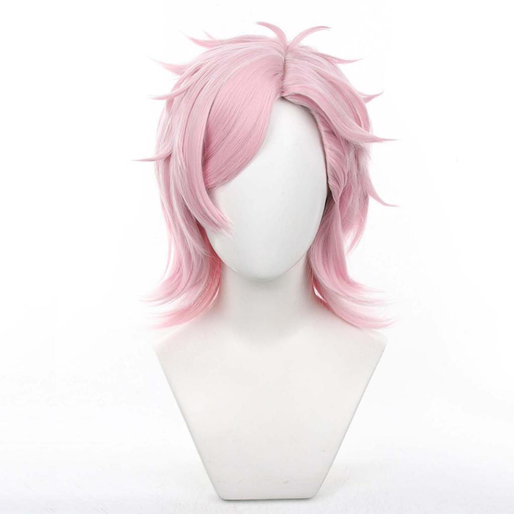 LVMEY Парик для косплея персонажа Аниме Розовый Длинный Костюм Маскарад Термостойкий Парик Костюм-парик Мероприятие Комикет Хэллоуин Школьный фестиваль Фестиваль культуры