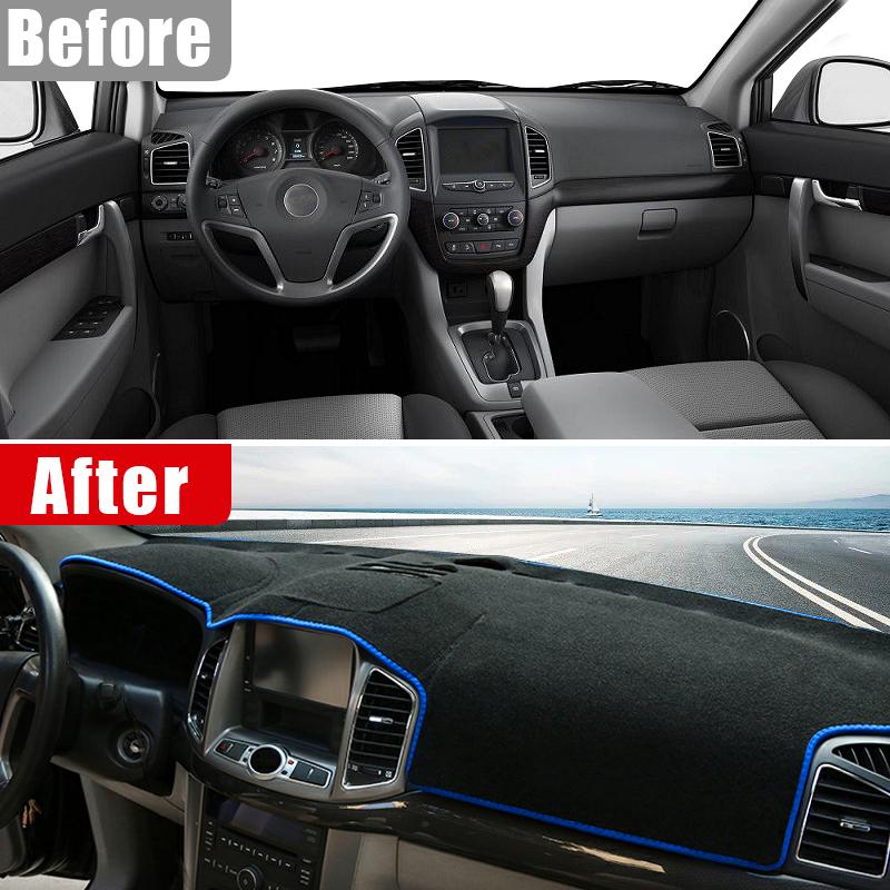 Для Chevrolet Captiva 2006-2012 2013 2014 2015 2016 2017 2018 автомобильный чехол на приборную панель, избегайте света, солнцезащитный козырек, коврики с защитой от ультрафиолета