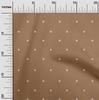 oneOone Cotton Cambric Brown Fabric Polka Dot Sewing Material Print Fabric By The Yard 42 Inch