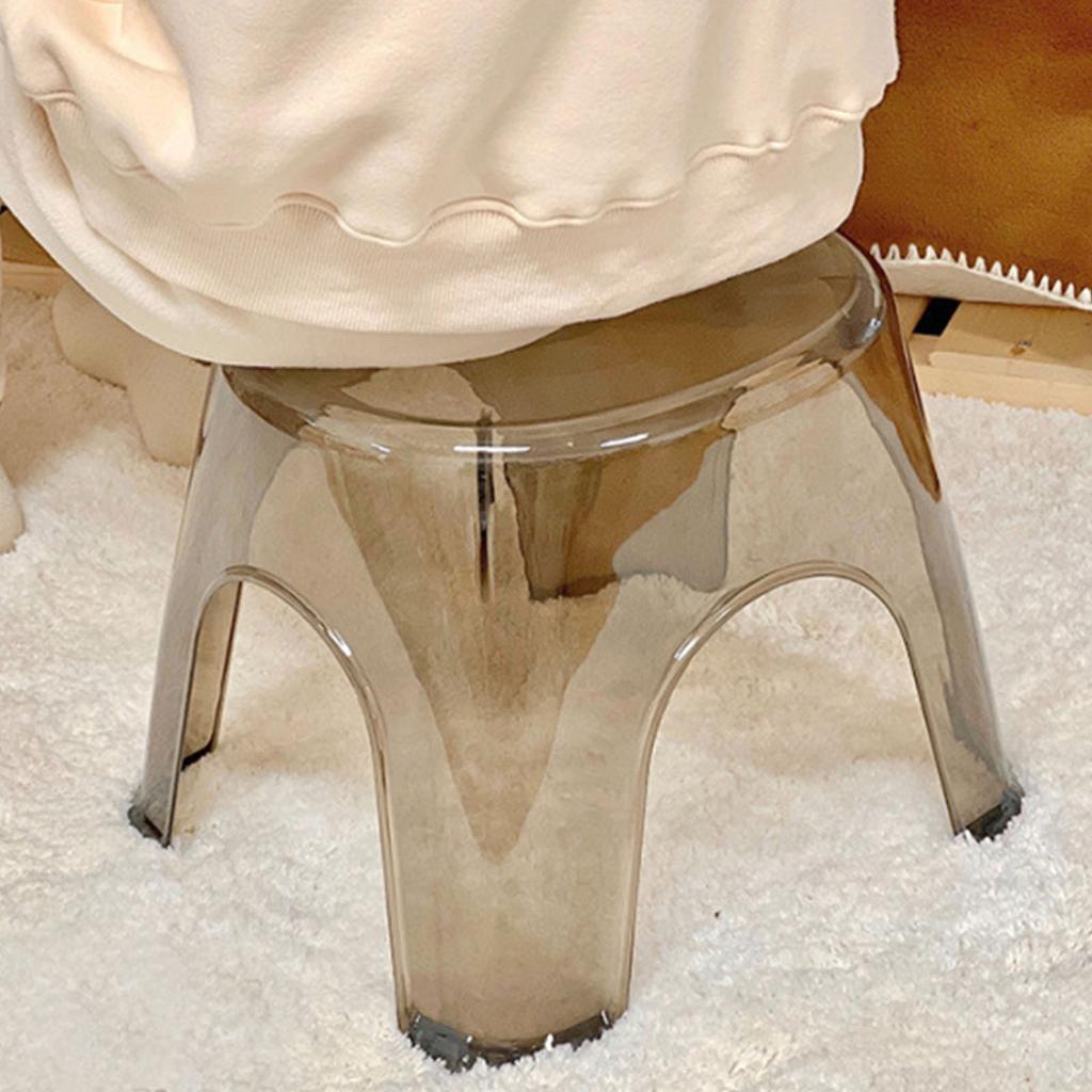 Пластиковый табурет прочный легкий нескользящий нижний табурет для дома небольшой для ванной комнаты входной гостиной