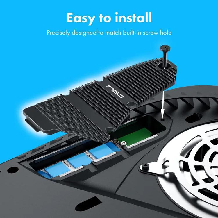 Для PS5 NVME M.2 SSD радиатор с термопрокладкой Охладитель для рассеивания тепла для игровой консоли PS5 Радиатор твердотельного накопителя M2 NVME