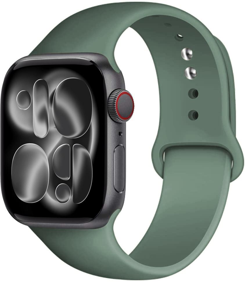Силиконовый ремешок Для Apple Watch 11 band 44mm 40mm 49mm 45mm 41mm 38 46mm 42mm correa bracelet iWatch series 9 8 7 6 SE ultra 2 3