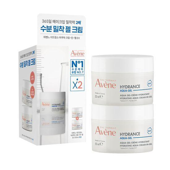Avene Hydrance Aqua Cream-in-Gel EX Moisture Cream 50ml 2-pack