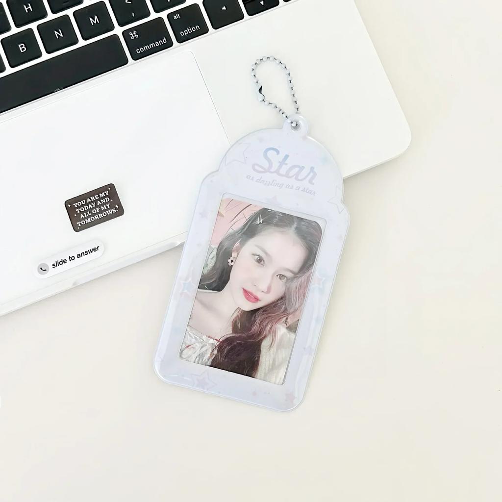 Держатель для фотокарт INS Butterfly, 3-дюймовый защитный чехол для фотографий Kpop Idol с брелоком для ключей, чехол для банковской карты для студенческого автобуса