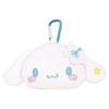 Tees Factory Sanrio Characters Plush Zipper Mascot with Carabiner, Y2K Cinnamoroll, Approx. H120 X W185 X D55mm (excluding Parts), SR-5546711CR