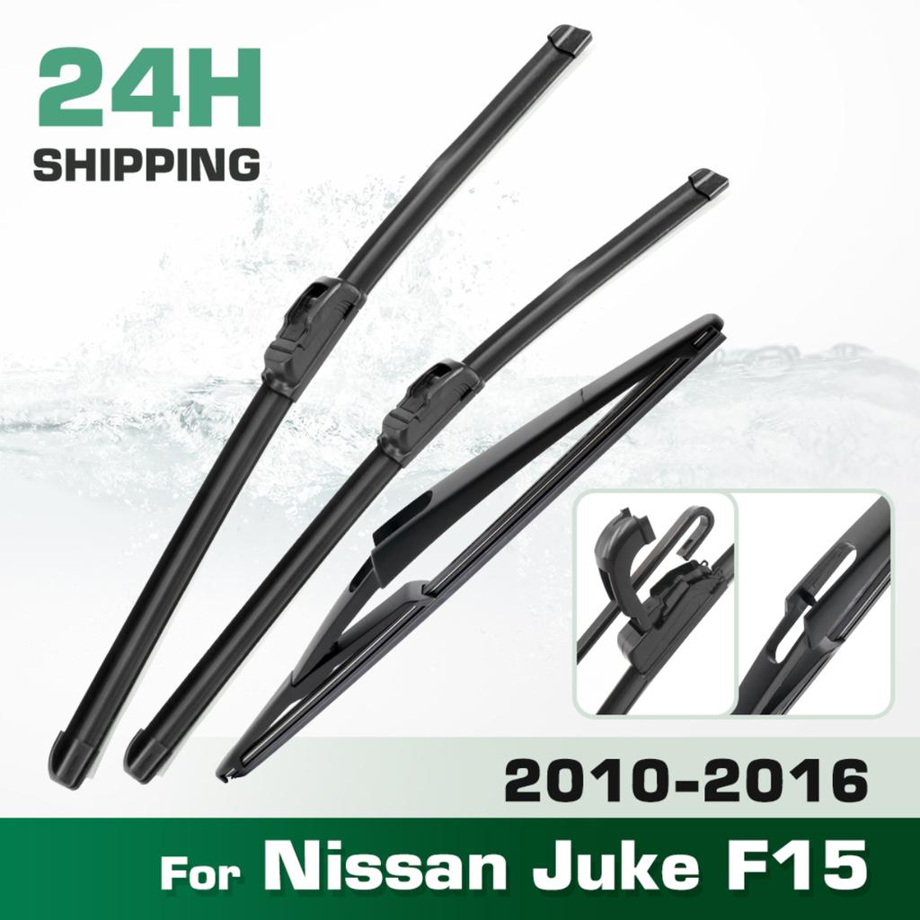 For Nissan Juke F15 2010-2016 2011 2012 2013 2014 Wiper Front & Rear Wiper Blades Windshield Windscreen Window Brushes 22"14"12
