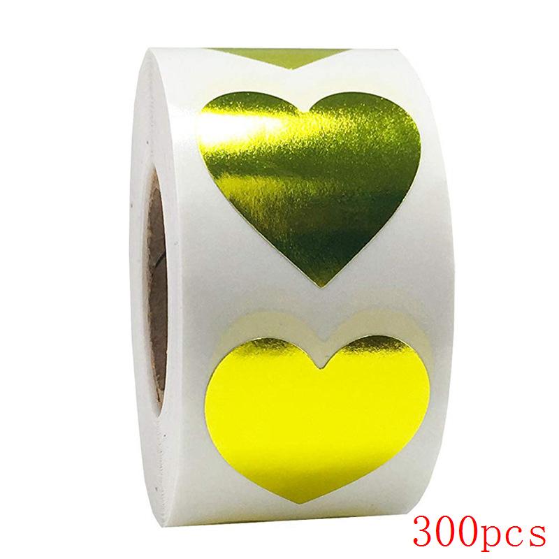 Красные Наклейки-Сердечки Наклейки-Печати 50-500 шт. Наклейки для Скрапбукинга Для Упаковки и Свадебного Декора Канцелярские Наклейки