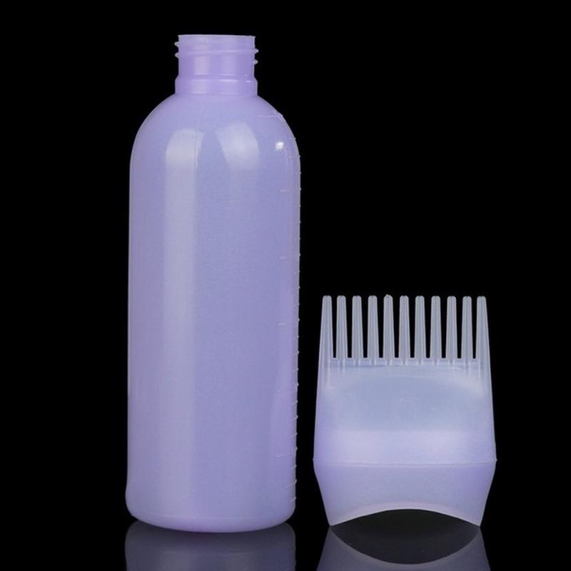 Hair Dyeing Agent Bottle Dense Tooth Combing Hair Salon Bottle Comb Hair Partial Dyeing Tool Bottle