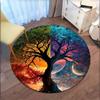 Yin Yang Tree of Life Wall Art DecorRound Non-Slip chair mat chair carpet for office Rugs for Office Decor Gift For Valentine's Day Mother's Day Hallo
