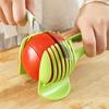 Lemon Tomato Slicer Vegetable Cutter Round Fruit Tongs Onion Holder Handheld Slicing