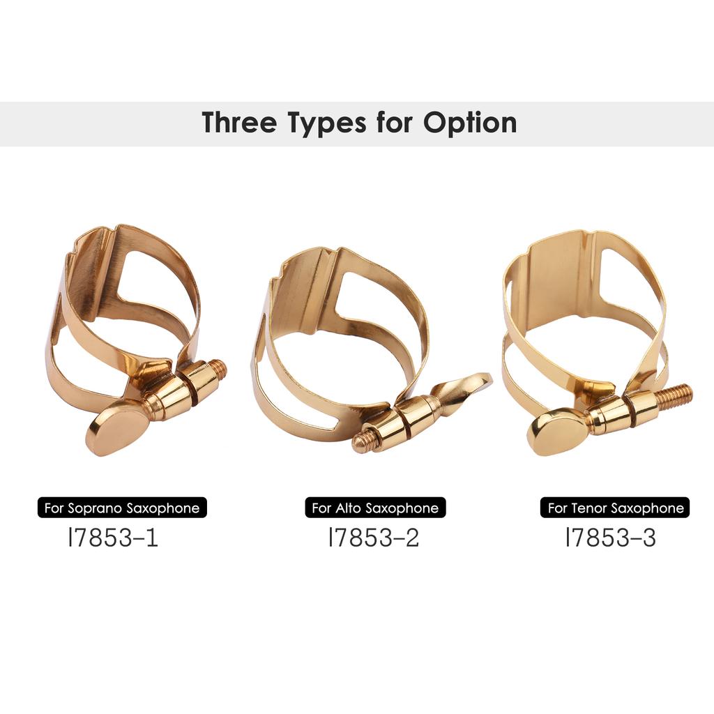 Single Screw Adjustment Saxophone Ligature Compact Durable Ligature for Tenor Saxophone