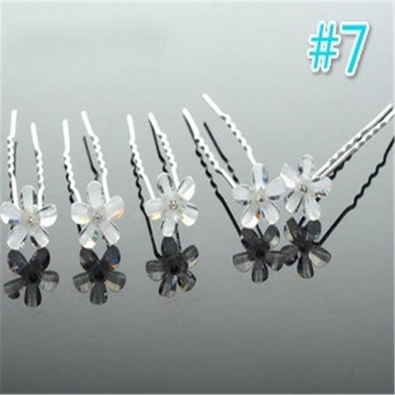 Женские свадебные украшения, аксессуары, модные свадебные свадебные заколки с жемчугом и цветами, заколки для волос с кристаллами