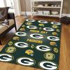 Green Bay Packers Football Pattern Soft Area Rug Non Slip Indoor Floor Carpet Sports Decor Mat for Bedroom