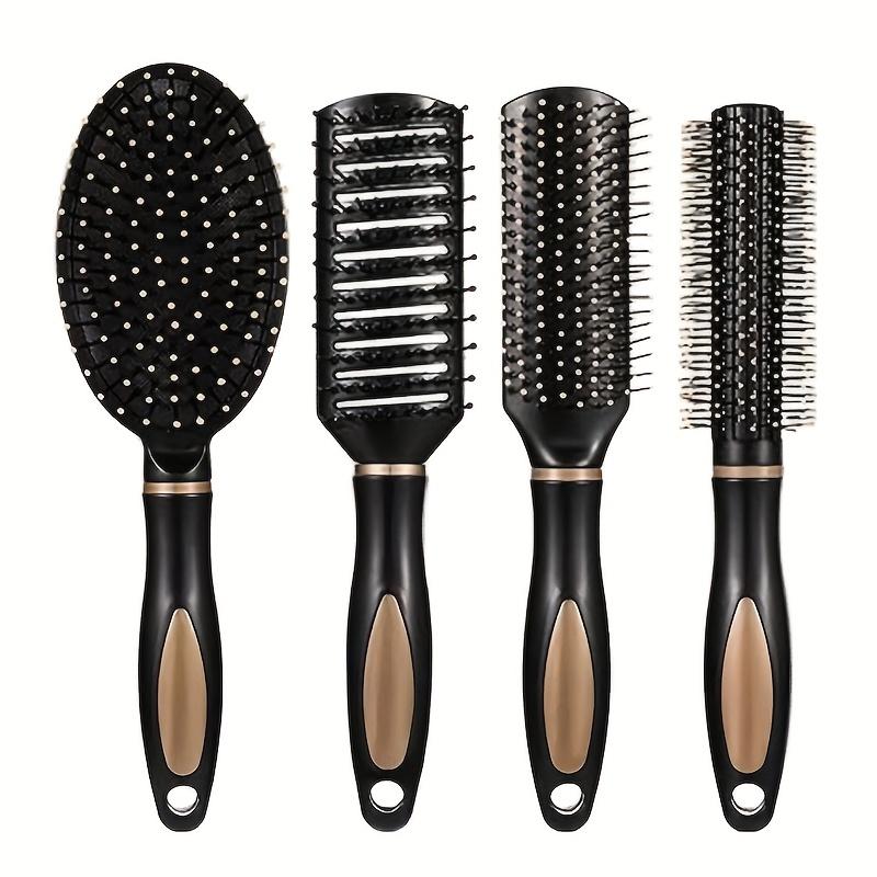4Fashionable household hair curling airbag comb set Unisex massage roller comb Multifunctional Plastic Comb Wholesale