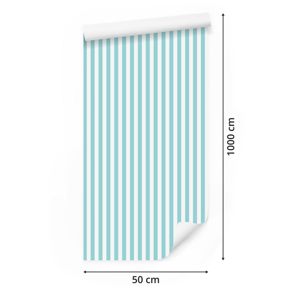 Classic wallpaper with vertical stripes for living room and bedroom 50x1000