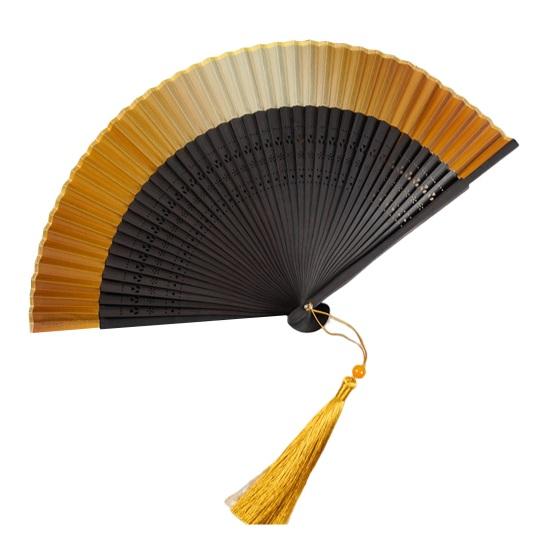 Ancient Fan Hollow Out with Tassels Vintage Bamboo Folding Fan Decor Ladies Hand Fan Daily Use