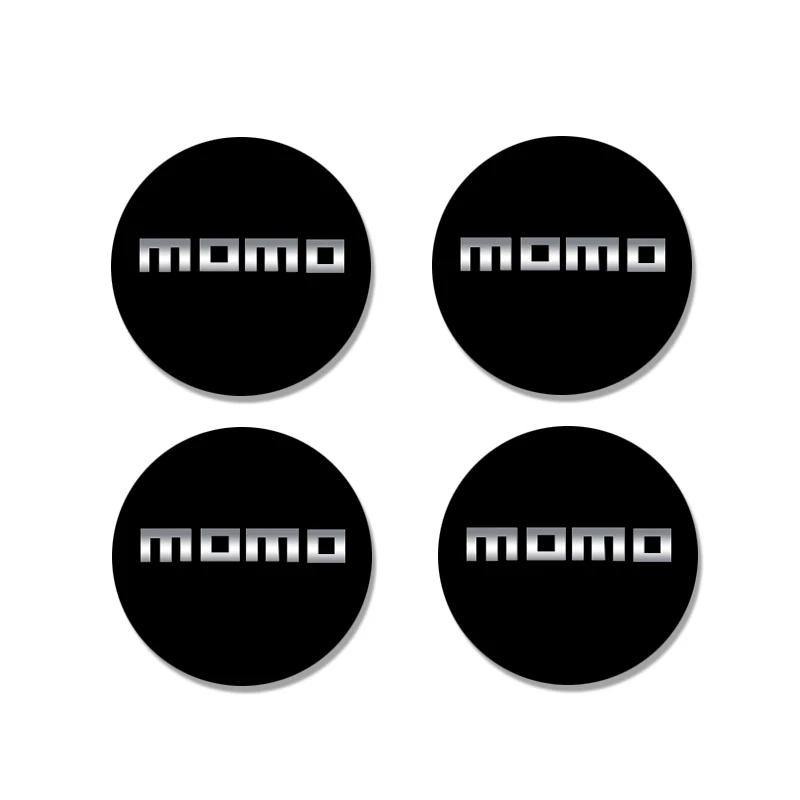 vdpc7 4pcs 56+60mm MOMO Emblem Universal Car Wheel Hub Center Cap Rim Cover Emblem Stickers For BMW Chevrolet Hyundai KIA Mitsubishi