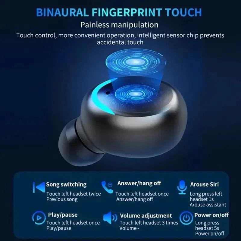 F9 5C Беспроводные Bluetooth-наушники Tws Водонепроницаемые наушники-вкладыши с цифровым дисплеем Heaset Большая емкость Зарядный чехол