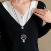 1 шт. осенне-зимнее металлическое ожерелье с подвеской, аксессуары для свитера, оптовая продажа