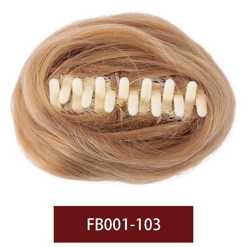 LUPU Straight Synthetic Bread Grab Pins Hair Bun Wigs Party Red Wig Clips Female Hair Tail Extension Heat-resistant Fackhair