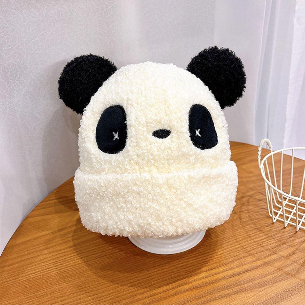 Autumn Winter Panda Ears Hat Warm Knitted Hat Fashion Ski Hat for Children