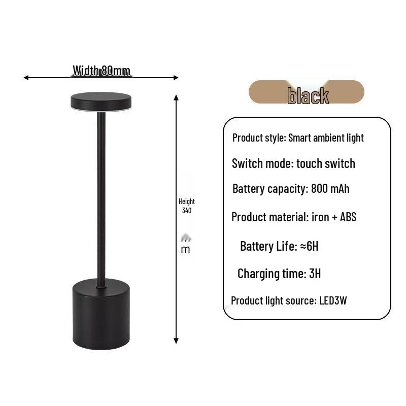 I-shaped Touch Table Lamp with USB Charging - Eye Protection Study Lamp, Desktop Decoration, Night Light