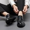 Мода 2025 Роскошный дизайн Обувь для мужчин Весна Осень Мода Британский стиль Элегантная Повседневная Платформа Мужская Черная Свадебная обувь Мужская