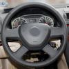 Hand Braid Steering Wheel Cover For Skoda Octavia Superb 13-2015 Fabia Citigo Roomster 2013 Black Perforated Microfiber Leather