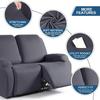 Recliner Sofa Cover Waterproof for Living Room Elastic Spandex Armchair Covers Solid Color Chair Slipcovers Protector