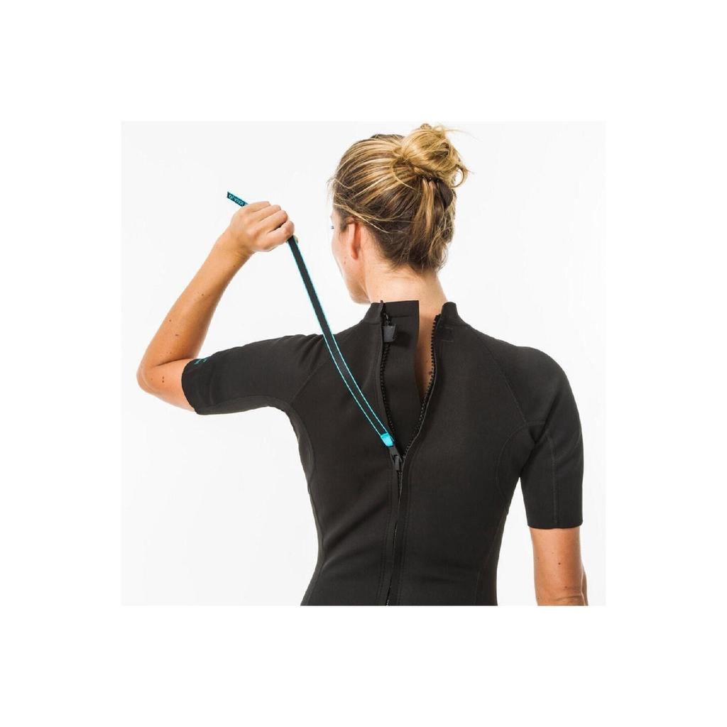 Короткий женский короткий костюм для подводного плавания, рафтинга, серфинга и гидрокостюма, черный, 1,5 мм