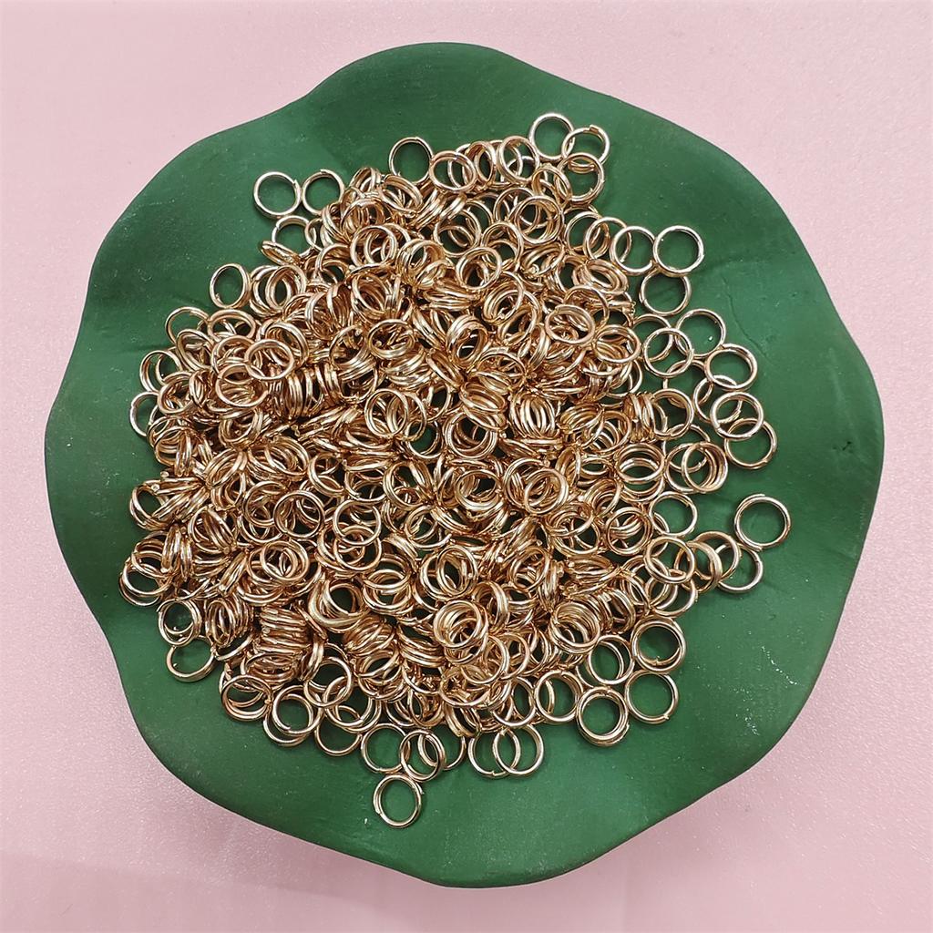 5/6/8/10mm 200-500pcs/bag Popular Iron Double Connecting Loops Rings For Jewelry Making DIY Accessories Split Jump Open Connectors Jewelry Accessory