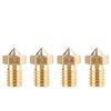 Full Metal Brass E3D Extrusion Copper Nozzle - 0.3/0.4mm 1.75 MK8, 3D Printer Accessory