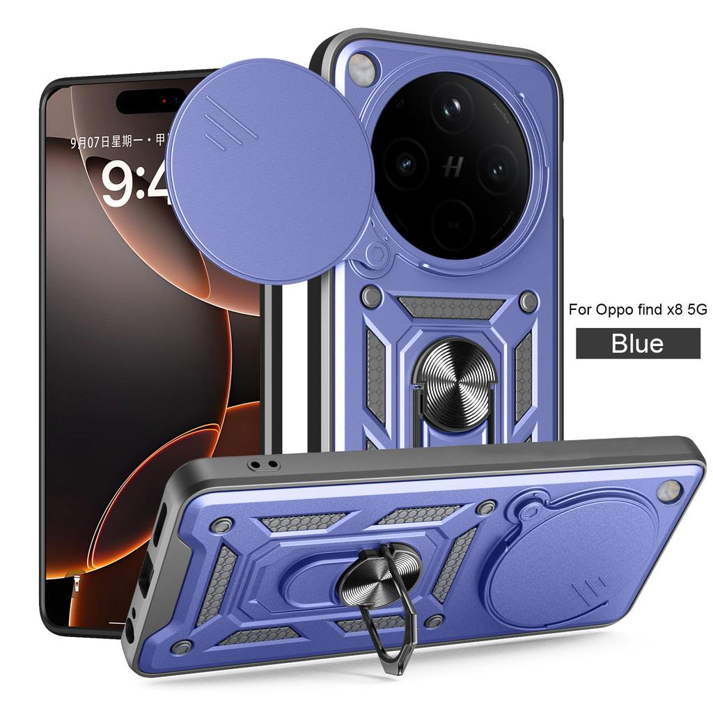 Чехол для OPPO Find X8 Чехол Oppo Find X8 Pro Чехол Find X8 Pro с магнитным кольцом Бронированный чехол для телефона Защитная задняя крышка с защитой камеры