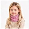 Kids Neck Warmer Thermal Fleece Lined Boys Girls Cable Knitted Neck Gaiter Outdoor Children Windproof Neck Scarf 3-8 Years Old