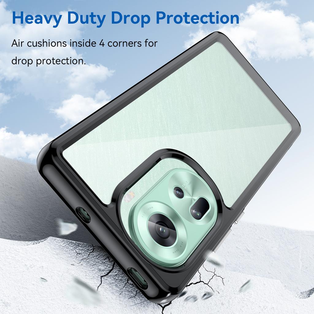 Ударопрочный прозрачный чехол TPU для OPPO Reno 11 5G 10 Pro 8 7 Lite 8T 7Z защитный чехол рамка Funda Coque Capa