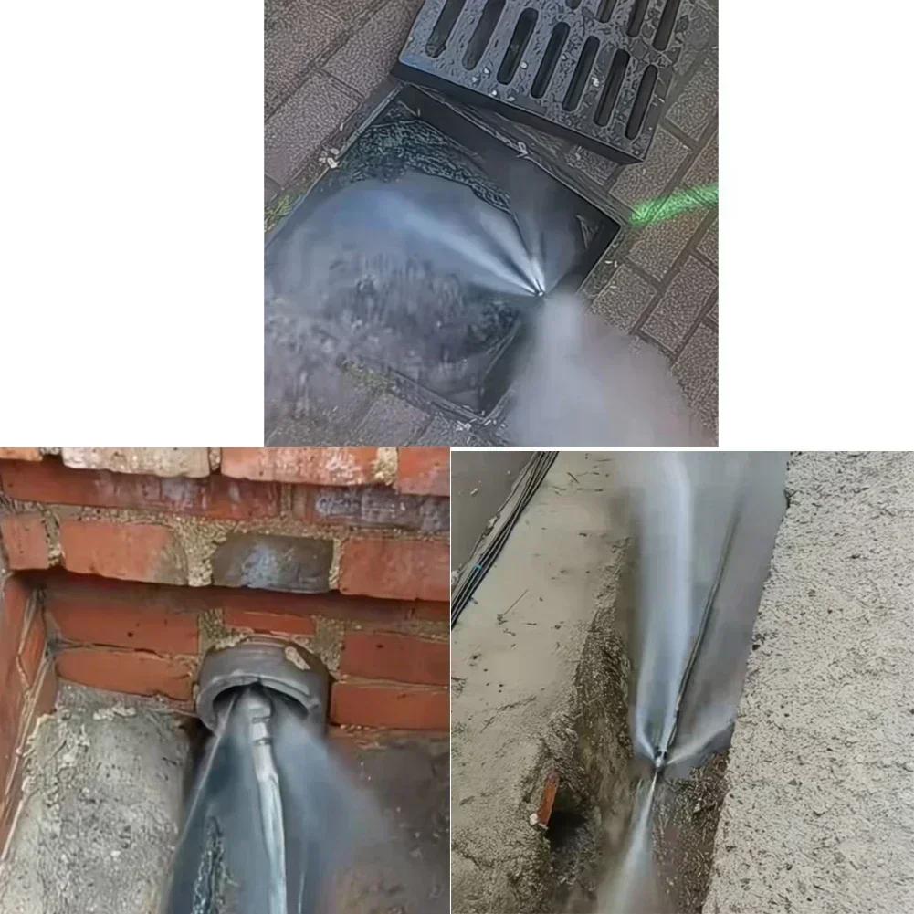 5000 PSI Шланговое сопло для прочистки канализации под давлением, сопло для прочистки стоков, для 1/4 мойки высокого давления, быстросъемное сопло для шланга, инструмент, вода