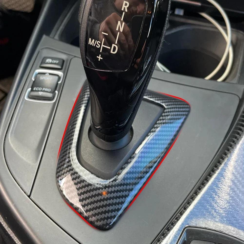 Текстура из углеродного волокна для BMW F30 F10 F15 F07 F20 F21 F22 F32 F34 F35 5GT рамка панели переключения передач автомобиля крышка ручки переключения передач отделка головы